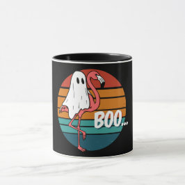 Caneca Ghost Flamingo Funny Halloween