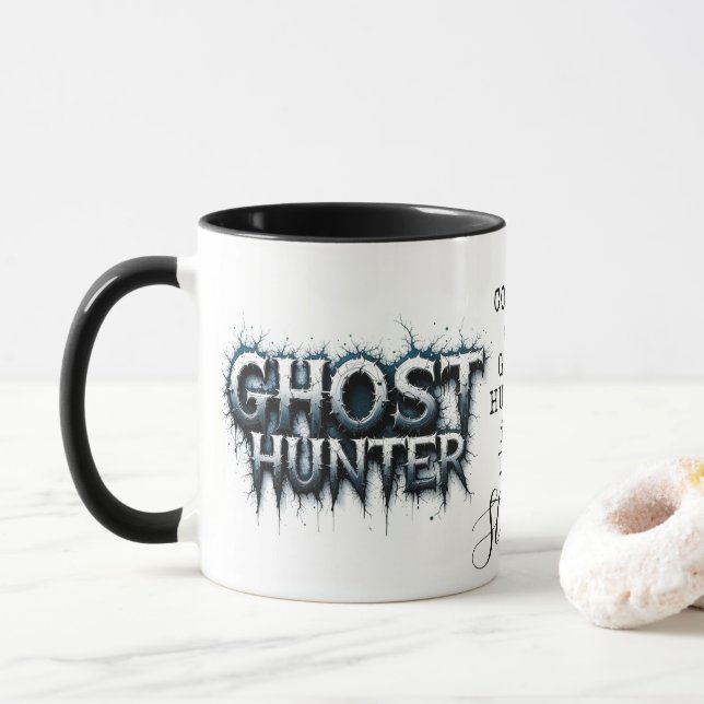 Caneca Ghost Hunter Dark Gothic Paranormal (Com Donut)