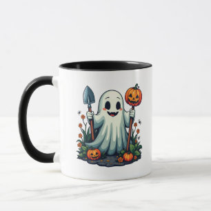 Caneca Ghost Pumpkin do Jardim de Outono de Spookeen