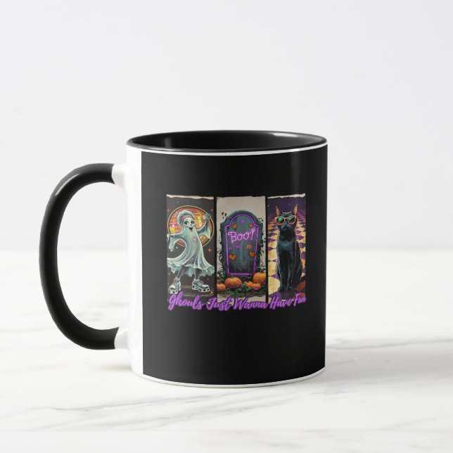 Caneca Ghouls Só Quer Divertir-Se Com O Estilo Da Lama (Esquerda)
