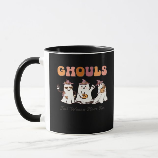Caneca Ghouls Só Quer Divertir-Se Com Uma Citação Engraça (Esquerda)