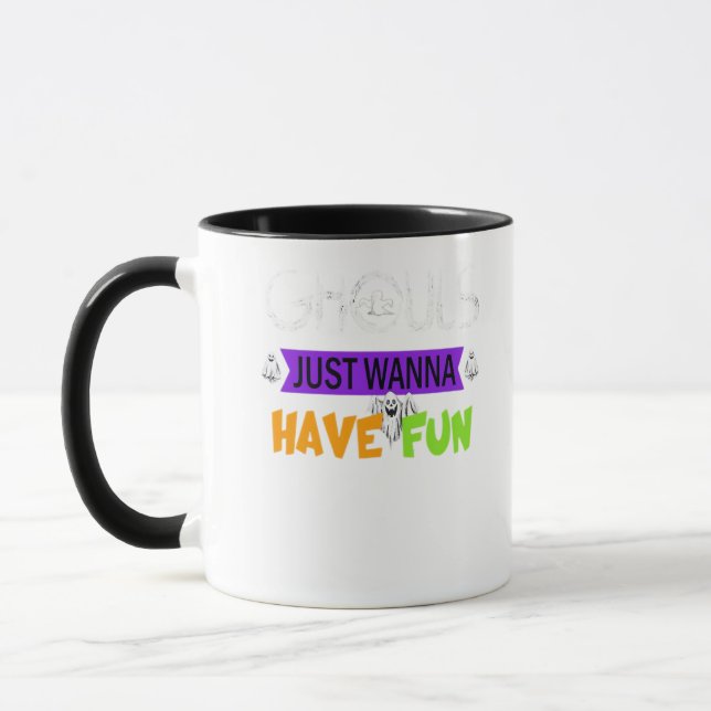 Caneca Ghouls Só Quer Divertir-Se No Outono (Esquerda)