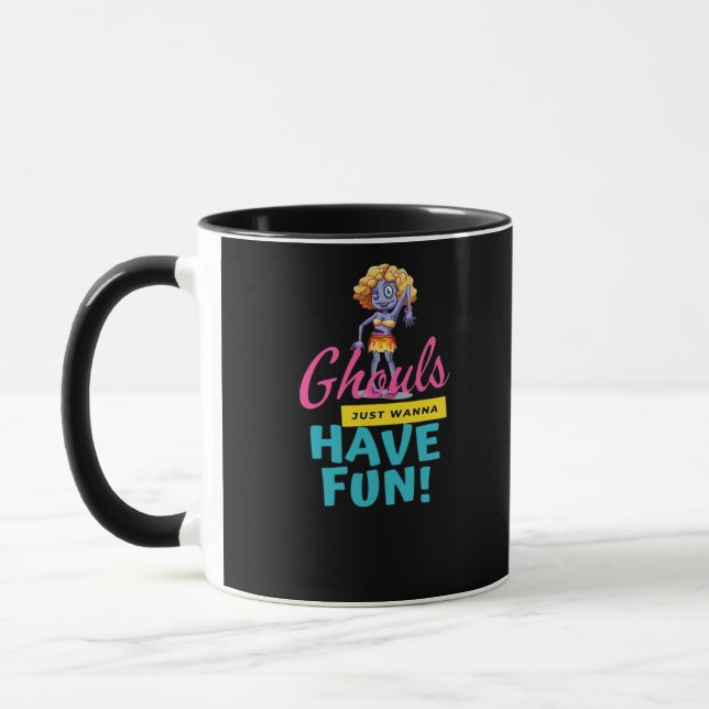 Caneca Ghouls Só Quer Divertir-Se No Outono (Esquerda)