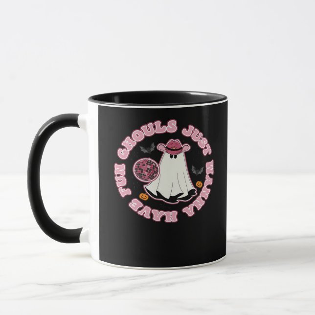 Caneca Ghouls Só Quer Se Divertir (Hallowee De Estilo Oci (Esquerda)