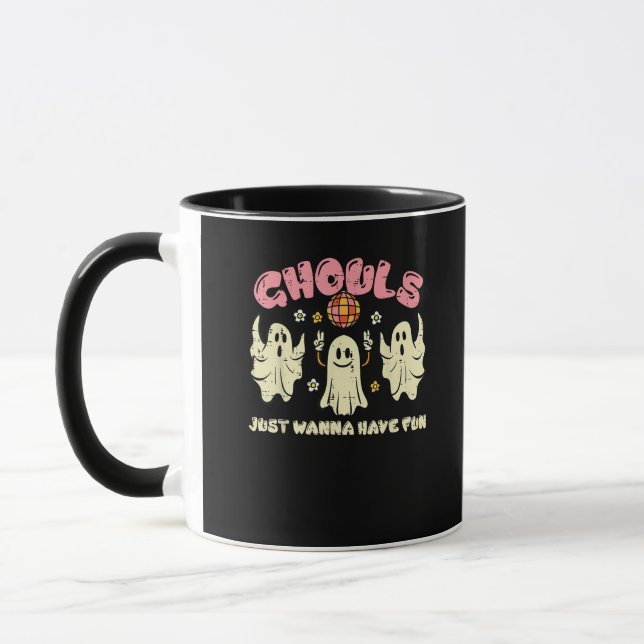 Caneca Ghouls Só Quer Ter Um Figurino De Dia de as Bruxas (Esquerda)