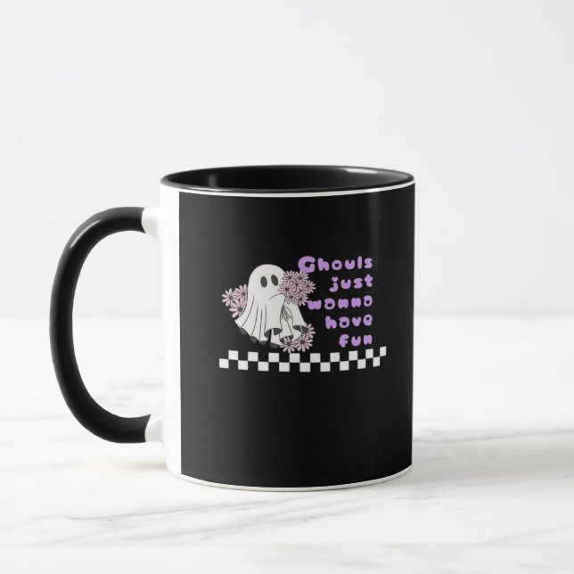Caneca Ghous só quer se divertir - Lixa em uma fantasia (Esquerda)