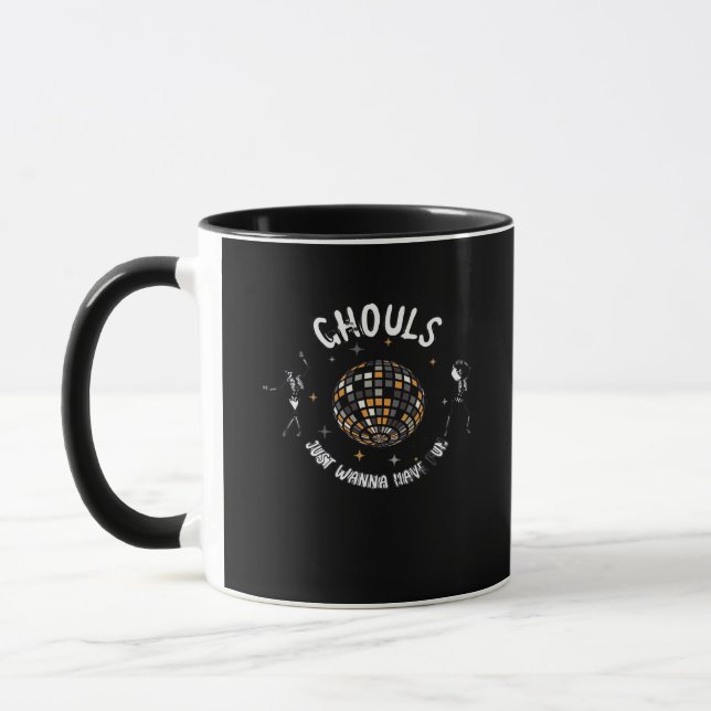 Caneca Ghouts Só Quer Divertir-Se Com Lúcio E Halloween (Esquerda)
