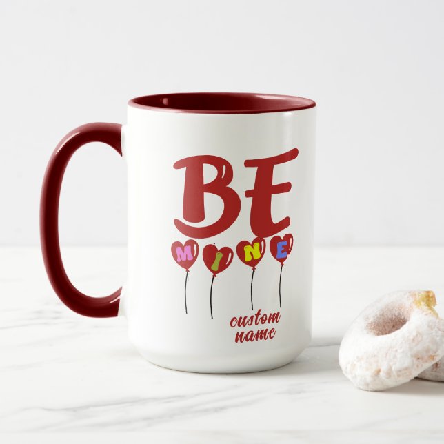 Caneca Gift Mug para esposa ou Namorada, Taça de Nome Per (Com Donut)