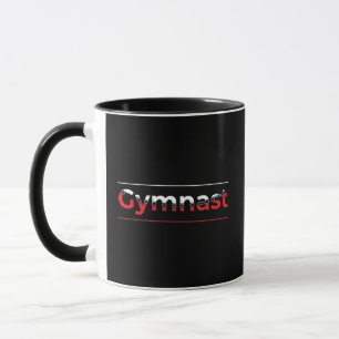 Caneca Ginasta - Palavra de Ginástica Moderna Minimalista