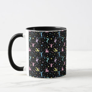 Caneca Ginástica Feminina Ginastas com Estrelas