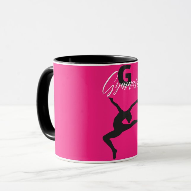 Caneca Ginástica Monograma G é para ginasta (Frente Esquerda)