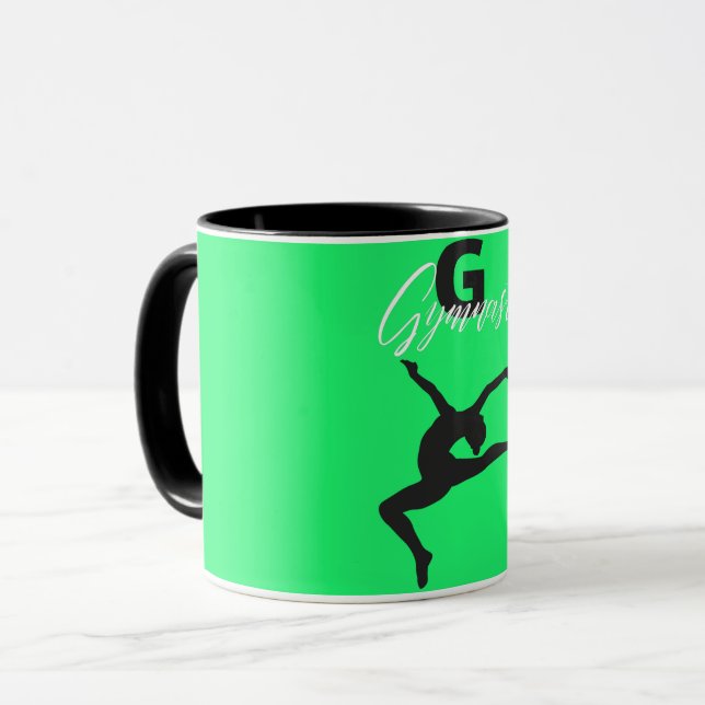 Caneca Ginástica Monograma G é para ginasta (Frente Esquerda)