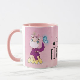 Caneca Girafa Adorável em Aquarela