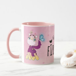 Caneca Girafa Adorável em Aquarela