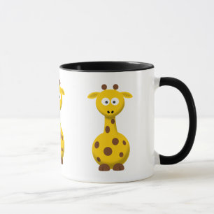 Caneca Girafa de desenho animado