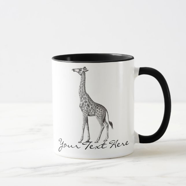 Caneca Girafa do vintage (Direita)