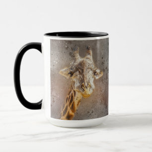 Caneca Girafa Fofa com um Sorriso Animal de Safári da Vid
