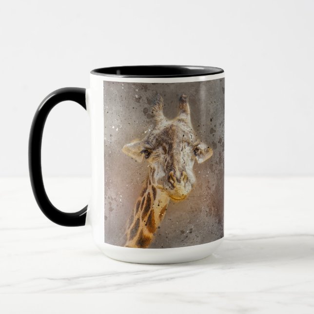 Caneca Girafa Fofa com um Sorriso Animal de Safári da Vid (Esquerda)