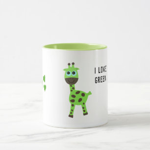 Caneca Girafa verde
