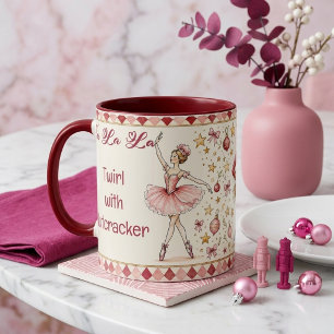 Caneca Girar com Quebra-Nozes e Fada do Açúcar Fa La La