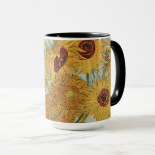 Caneca Girassóis (a azul)-Vincent van Gogh Small