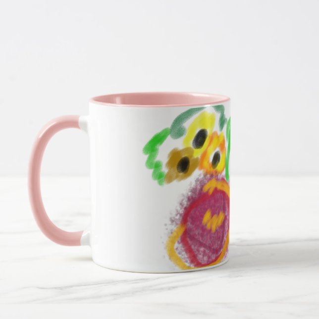 Caneca Girassóis Border Collie  (Esquerda)