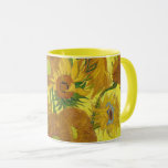 Caneca Girassóis de Van Gogh - Vintage Fine Art<br><div class="desc">O Trabalho de Arte de Van Gogh - Vase de Catorze Girassóis é apresentado nesta caneca. Que presente alegre e alegre para ela! **Veja os produtos relacionados com este design na nossa loja e descubra opções mais incríveis com esta imagem maravilhosa:https://www.zazzle.com/collections/arty_gifts_for_the_van_gogh_fan_in_your_life-119079521028472120?rf=238919973384052768</div>