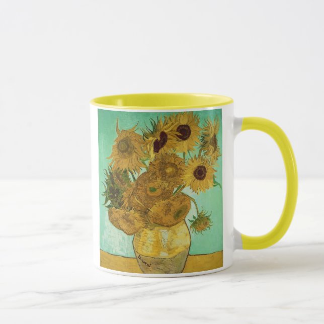 Caneca Girassóis de Vincent van Gogh |, 1888 (Direita)