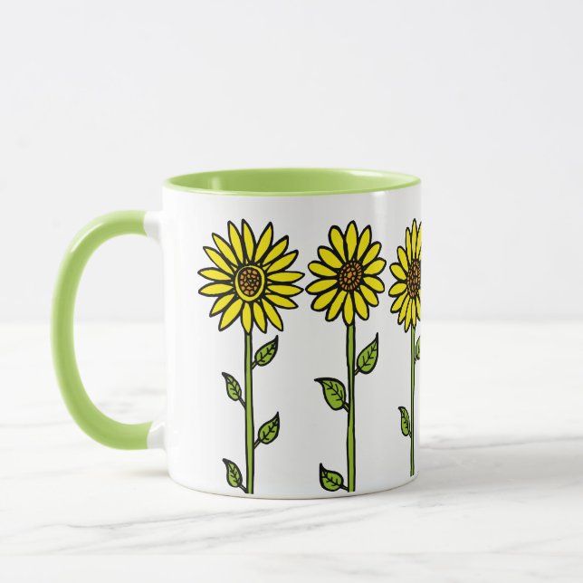 Caneca Girassóis e Abelha (Esquerda)