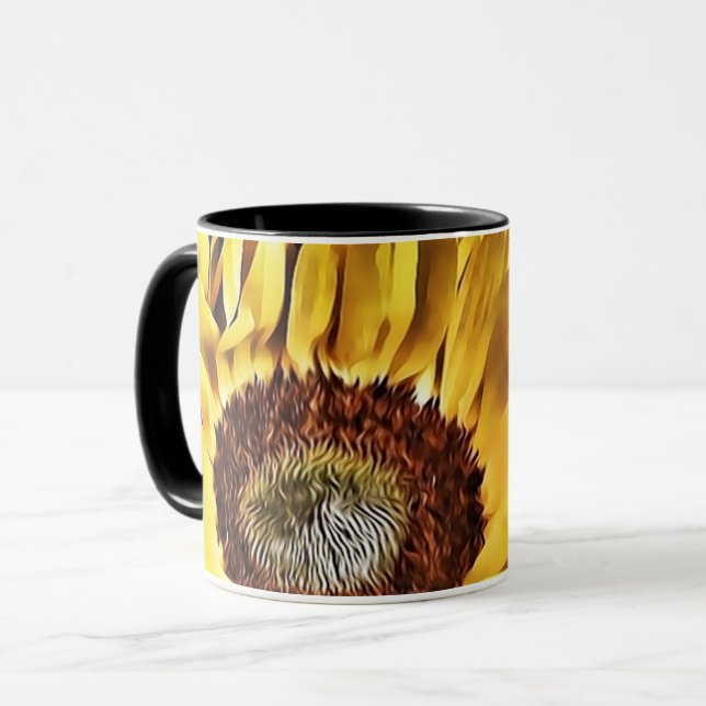 Caneca Girassóis grandes (Frente Esquerda)