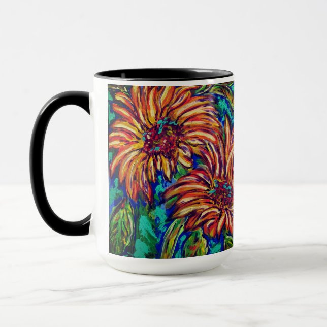 Caneca Girassol Floral (Esquerda)