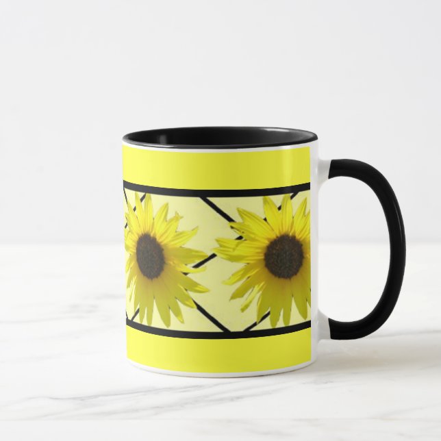 Caneca Girassol Triming preto (Direita)