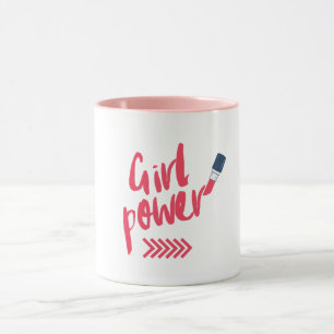 Caneca Girl Power Rosa Ousada