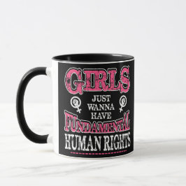 Caneca Girls Just Wanna Have Fundamental Rights