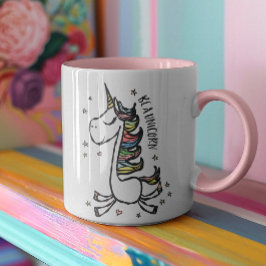 Caneca Girly Be a Unicorn Novelty Motivational Cote