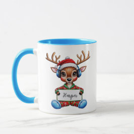 Caneca Girly Reindeer Christmas Mug