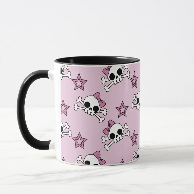 Caneca Girly Skulls and Stars (Esquerda)