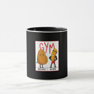 Caneca Giro de Batata Engraçado Antes Da Malhação De Pres