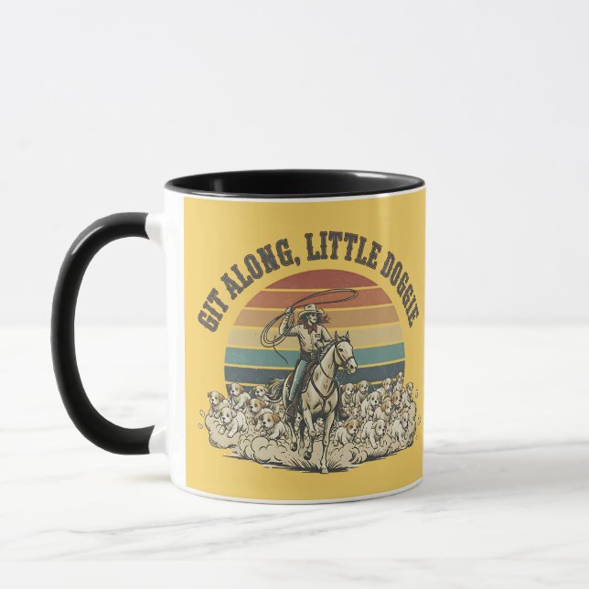 Caneca Git Along Little Doggie (Esquerda)