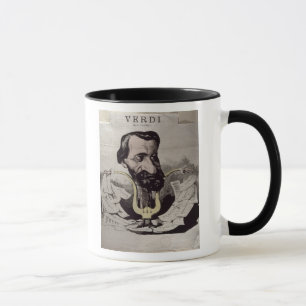 Caneca Giuseppe Verdi, caricatura, 1860's