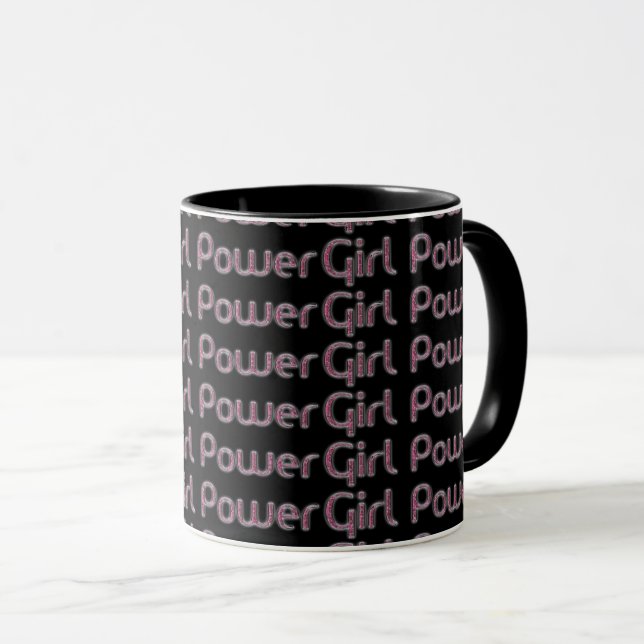 Caneca Glitter Girl Power Mug (Frente Esquerda)
