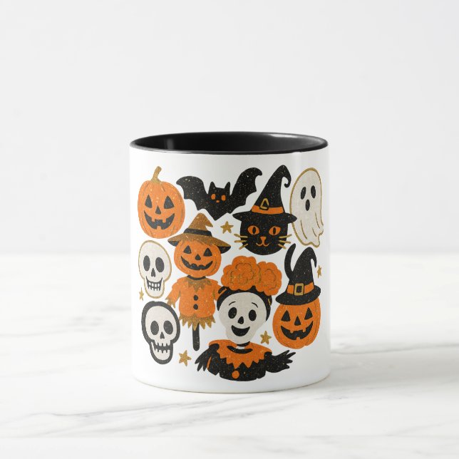 Caneca Glittery Whimsical Halloween (Centro)