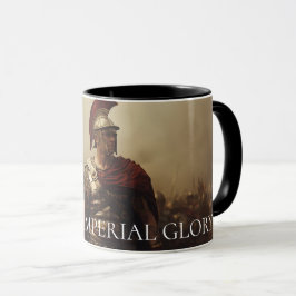 Caneca Glória imperial de César cinematográfica preta