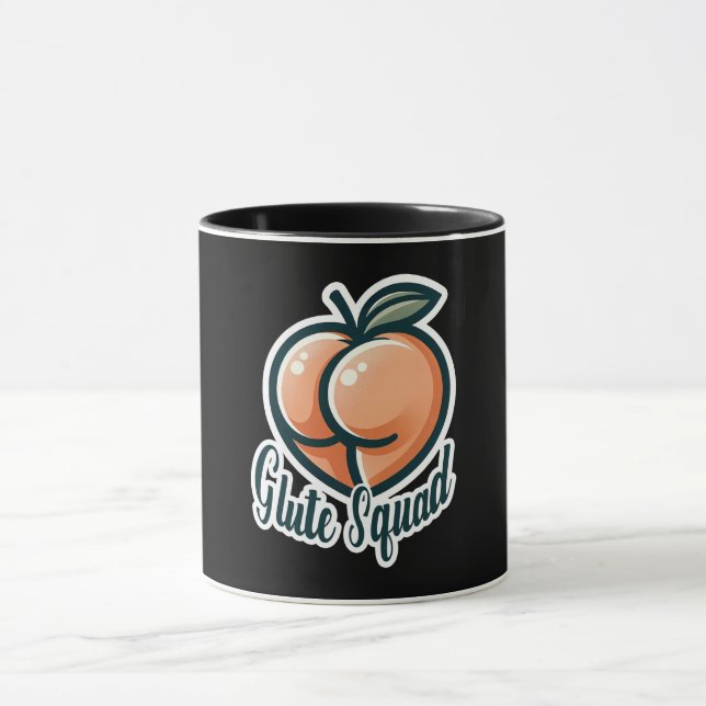 Caneca Glute Squad Bunda de Pêssego Glúteos Academia Trei (Centro)