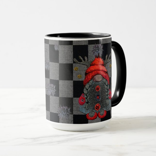 Caneca Gmone de Natal Gótico Chega Clássico (Frente Esquerda)