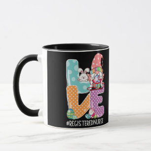 Caneca Gnome Bunny Registered Nurse Easter Christians