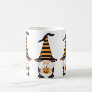 Caneca Gnome de Halloween   Xícara de Café Abóbora