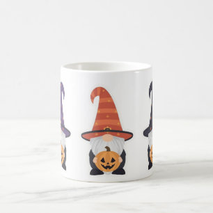 Caneca Gnome de Halloween Xícara de Café de Abób
