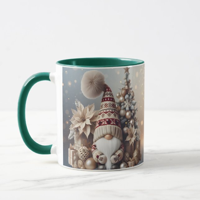 Caneca Gnome de Natal Presente de Férias Aconchega (Esquerda)