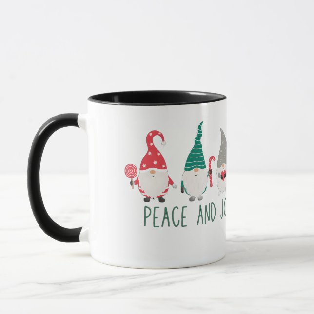 Caneca Gnome for the Holidays cute fun Christmas  (Esquerda)